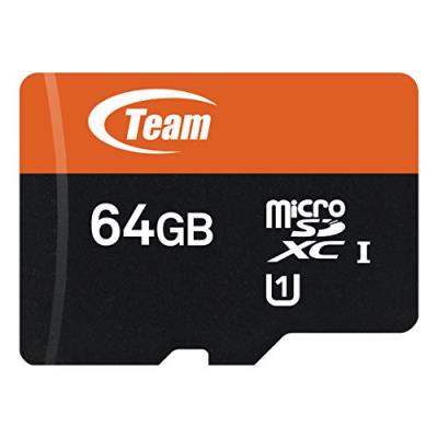 TEAMGROUP Carte m&eacute;moire du t&eacute;l&eacute;phone CL10 UHS-1 Mobile du microSDXC &eacute;quipe 64GB