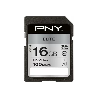 PNY Carte m&eacute;moire Elite SDHC 16 Go Class 10 UHS-I U1 Noir 