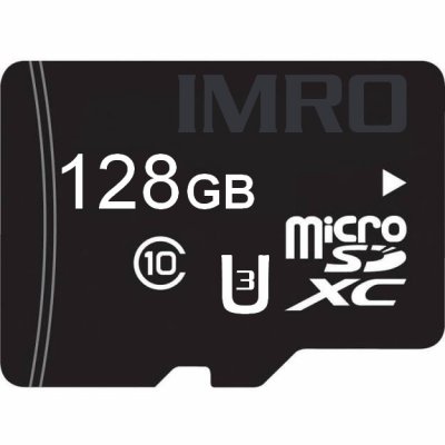 IMRO Carte m&eacute;moire Micro-SD 128Go classe 10 + Adaptateur SD  Card