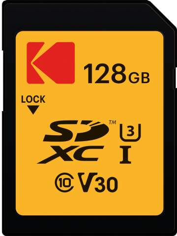 KODAK Carte M&eacute;moire Micro SD avec Adaptateur  EKMSD128GXC10HPRK 128 GB