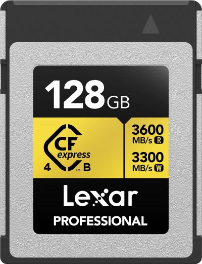 LEXAR Carte m&eacute;moire micro SD  CFexpress Gold Type B 128 Go