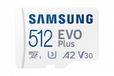 SAMSUNG Carte m&eacute;moire micro SD  Evo Plus 512 Go Blanc