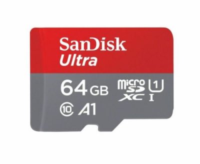 SANDISK Carte m&eacute;moire micro SD  MSD 64GB ULTRA A1***