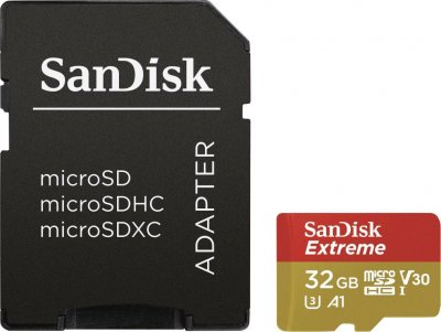 SANDISK Carte m&eacute;moire micro SD  MSD ACTIONCAM 32GB