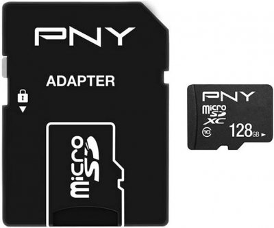 PNY Carte m&eacute;moire microSDXC Performance Plus 128GB 