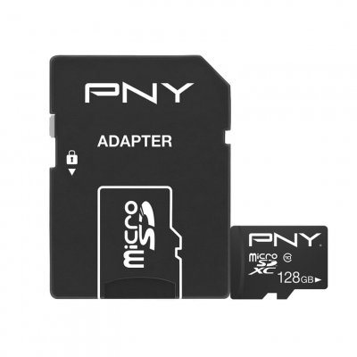 PNY Carte m&eacute;moire microSDXC Performance Plus 128GB 