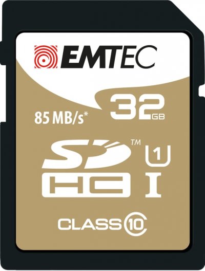 EMTEC Carte m&eacute;moire SD -  - Class 10 - 32 Go - Or