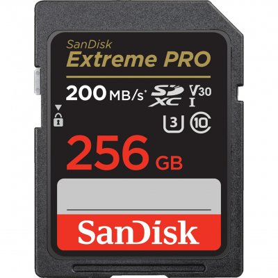SANDISK Carte m&eacute;moire SD  Extreme Pro SDXC UHS-I U3 Class10 256 Go 