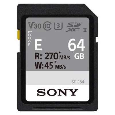 SONY Carte m&eacute;moire SD  Carte m&eacute;moire SFE64.AE SDXC UHS-II 64 Go