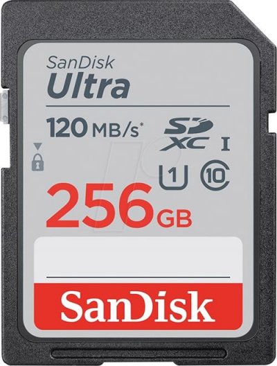 SANDISK Carte m&eacute;moire SDXC  Ultra 256 Go Gris 