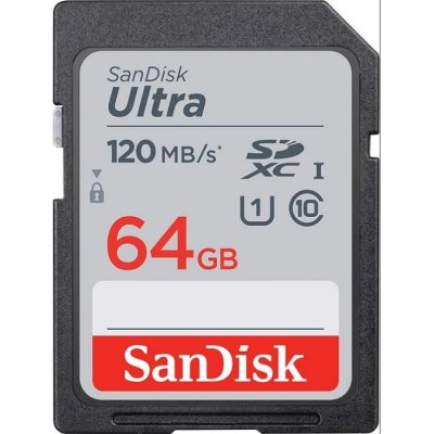 SANDISK Carte m&eacute;moire SDXC  Ultra 64 Go Gris 
