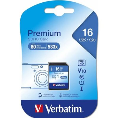 VERBATIM Carte m&eacute;moire  sdhc 16 gb class 10 23942439622