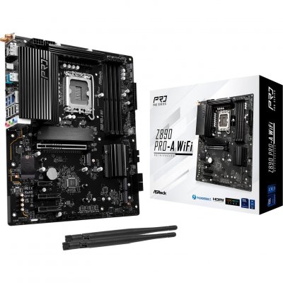 ASROCK Carte m&egrave;re >   Carte m&egrave;re  Z890 PRO-A WIFI - Z890/LGA1851/DDR5/ATX 