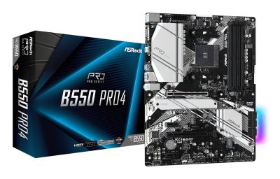 ASROCK Carte m&egrave;re  B550 Pro 4 - B550/AM4/ATX 