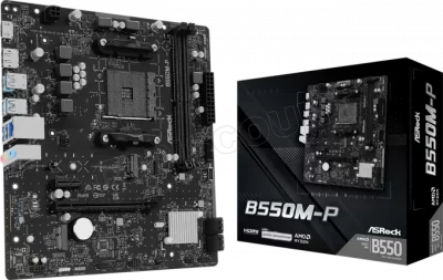 ASROCK Carte M&egrave;re  B550M-P (AM4) Micro ATX #2POURCENT