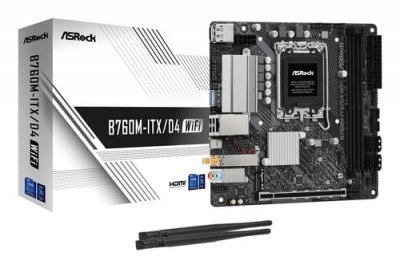 ASROCK Carte M&egrave;re  B760M-ITX/D4 LGA 1700 Intel B760 DDR4 Mini-ITX Noir 