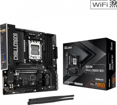ASROCK Carte M&egrave;re  B850M Challenger WiFi (AM5) Micro ATX #2POURCENT