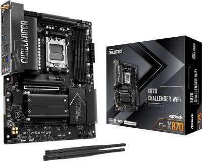 ASROCK Carte m&egrave;re  X870 Challenger AMD X870 AM5 DDR5 ATX WiFi 7 PCIe 5.0 Bluetooth