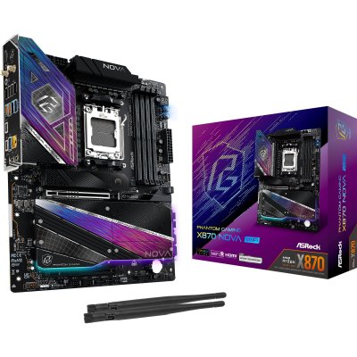 ASROCK Carte m&egrave;re  X870E NOVA WIFI - X870/AM5/ATX 