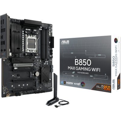 ASUS Carte m&egrave;re  B850 MAX GAMING WIFI AMD AM5 DDR5 ATX WiFi - Neuf