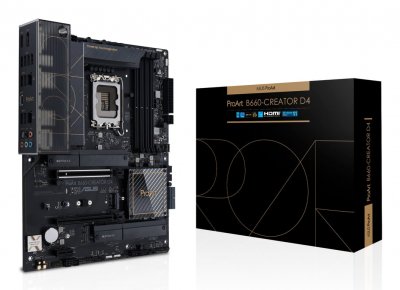 ASUS Carte m&egrave;re  proart b660-creator d4 lga1700 atx
