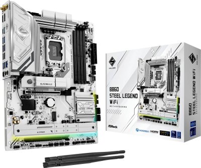 ASROCK Carte M&egrave;re - - B860 Steel Legend - WiFi - Socket LGA 1851 - ATX