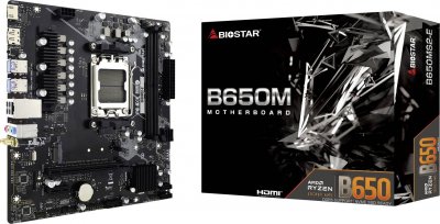BIOSTAR Carte m&egrave;re  B650M2-E AMD B650 AM5 DDR5 Mini-ATX WiFi Ethernet Gigabit