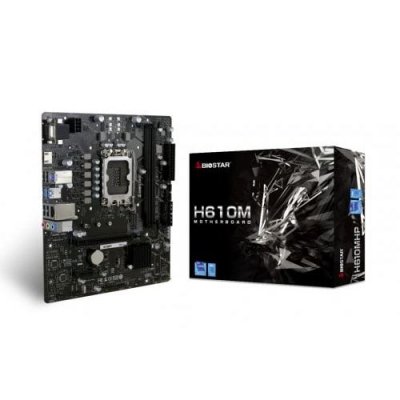 BIOSTAR Carte M&egrave;re  H610MHP Intel H610 LGA 1700 DDR4 Micro ATX Noir 