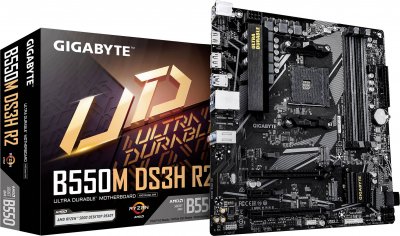 GIGABYTE Carte M&egrave;re  B550M DS3H R2 AM4 Micro ATX 128GB DDR4 4733MHz
