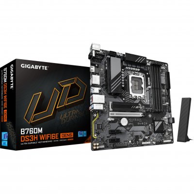 GIGABYTE Carte m&egrave;re  B760M DS3H WIFI6E GEN5 - LGA1700/DDR5/mATX