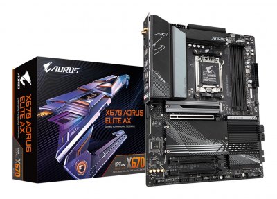 GIGABYTE Carte m&egrave;re  X670 AORUS ELITE AX - X670/AM5/DDR5/ATX 