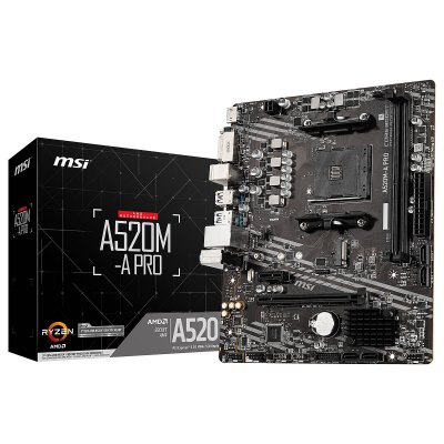 MSI Carte m&egrave;re  A520M-A PRO - A520/AM4/mATX 