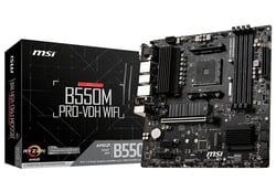 MSI Carte M&egrave;re  B550M Pro-VDH WiFi AMD AM4 B550 DDR4 Micro ATX Noir