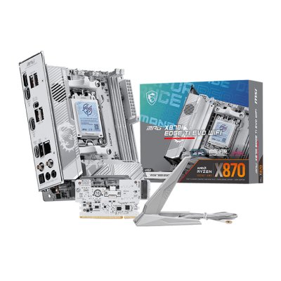 MSI Carte m&egrave;re  MPG X870I EDGE TI EVO WIFI X870 AM5 DDR5 Mini-ITX Wi-Fi 7 USB4 5GbE PCIe 5.0