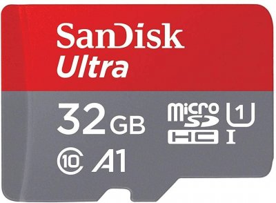 SANDISK Carte Micro SD  Ultra microSDHC 32Go + SD adapteur