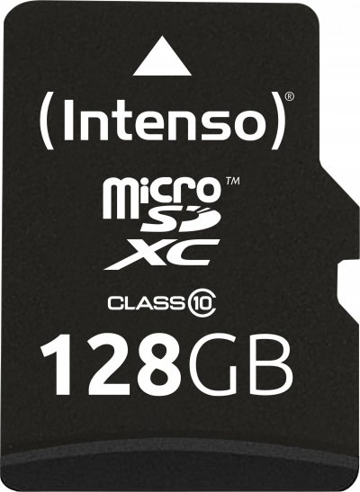 INTENSO Carte microSDXC  128 GB Class 10 avec adaptateur SD