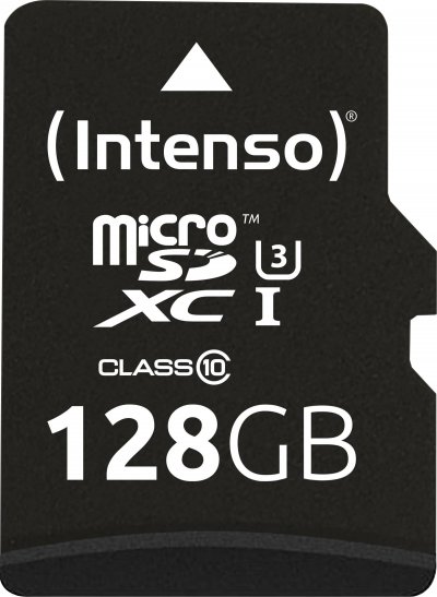 INTENSO Carte microSDXC  Professional 128 GB Class 10, UHS-I avec adaptateur SD 