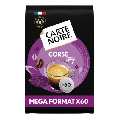 CARTE NOIRE  Dosettes de caf&eacute; cors&eacute; n&deg;7  - Paquet de 60