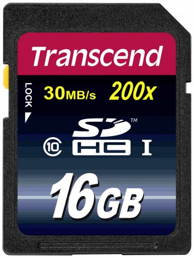 TRANSCEND Carte SDHC  Premium 16 GB Class 10 