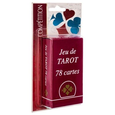 FRANCE CARTES Cartes &Agrave; Jouer Comp&eacute;tition Tarot 78 Cartes, Dos &Eacute;cossais Ax&eacute; - Sous Blister