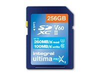 INTEGRAL Cartes memoire  insdx 256 g 260/100 u 2 INSDX256G-260/100U2