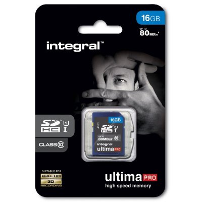 INTEGRAL Cartes memoire SDHC 16 GO CL 10/80