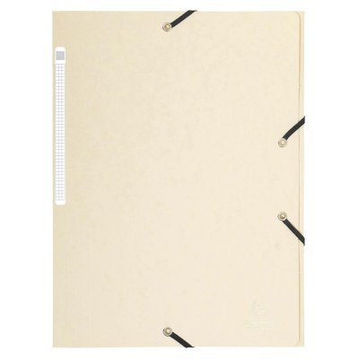 EXACOMPTA Cartorel Chemise &Agrave; &Eacute;lastiques Maxi Capacity Carte Lustr&eacute;e 425g Nature Future A4 Ivoire