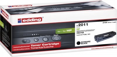 EDDING Cartouche compatible - Toner remplace hp 78a, ce278a compatible noir 2100 pages 18-2011