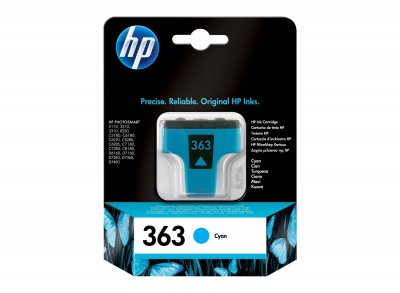 HP Cartouche d'encre 363 original - cyan