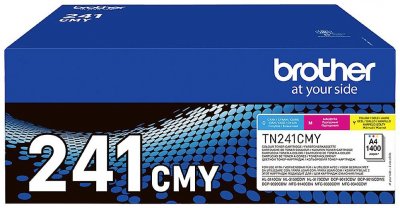BROTHER Cartouche d'encre Brotcher TN241CMY Cyan, Magenta et Jaune 