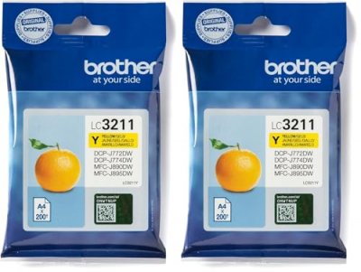 BROTHER Cartouche d'encre  LC3211 Jaune