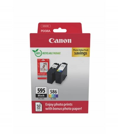 CANON Cartouche d'encre  PACK PG-595/CL-586 PVP SEC +50F GP501 10x15