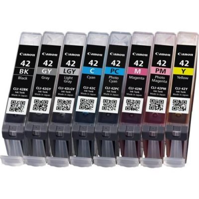 CANON Cartouche d encre CLI42 8inks et couleur Capacit&eacute; standard multipack 8 encres