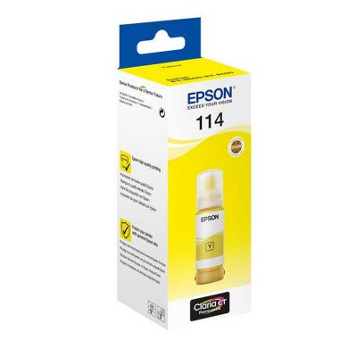 EPSON Cartouche d'encre couleur  Eco Tank 114 Jaune 